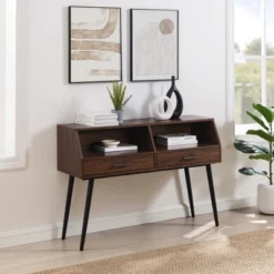 Modern 2 Drawer Angled Console Table - Saracina Home 15 Modern 2 Drawer Angled Console Table - Saracina Home -Saracina Home Sales Store GUEST d4758a65 5a00 4daa b3b5 3f324d3ec3e0