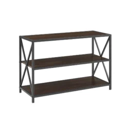 25.62" X Frame Metal And Wood Media Bookshelf - Saracina Home 21 25.62" X Frame Metal And Wood Media Bookshelf - Saracina Home -Saracina Home Sales Store GUEST da6fbbb0 99a4 4545 81a6 9cf064af15da