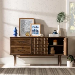 58" Modern Boho Solid Pine Wood Closed Storage Sideboard Brown - Saracina Home 37 58" Modern Boho Solid Pine Wood Closed Storage Sideboard Brown - Saracina Home -Saracina Home Sales Store GUEST e0faa818 6c0e 481d a005 d8363b8fdf65