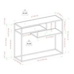 Modern 3 Tier Console Table - Saracina Home -Saracina Home Sales Store GUEST e13160e5 c284 4fee a792 c118b6d69f99