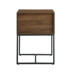 Visconti Boho Slat Pull Down Door Side Table Dark Walnut - Saracina Home -Saracina Home Sales Store GUEST e1729eeb 7a65 4636 908a cabd379b7535
