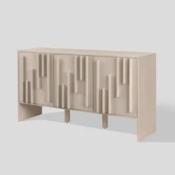 Modern Staggered Vertical Accent 3 Door Sideboard - Saracina Home -Saracina Home Sales Store GUEST e254c99a 7605 47b3 94ba 67f411415f58