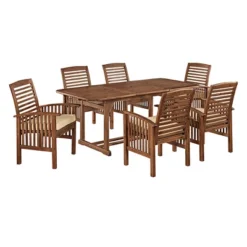 7pc Acacia Wood Patio Dining Set With Cushions - Saracina Home 13 7pc Acacia Wood Patio Dining Set With Cushions - Saracina Home -Saracina Home Sales Store GUEST e337eac1 6660 4fee 8206 29a97ef71e04