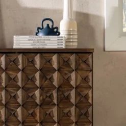 58" Modern Boho Solid Pine Wood Closed Storage Sideboard Brown - Saracina Home 34 58" Modern Boho Solid Pine Wood Closed Storage Sideboard Brown - Saracina Home -Saracina Home Sales Store GUEST e3b60f82 376f 4a36 b4e7 47a16e678d43