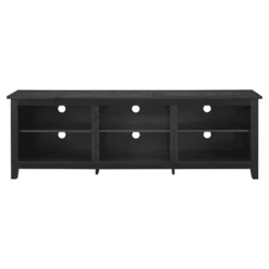Transitional 6 Cubby Wood Open Storage Wood TV Stand For TVs Up To 80"- Saracina Home -Saracina Home Sales Store GUEST e4c39780 fb14 4bd8 b437 8185f460c007