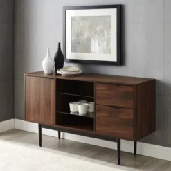 Timothy Modern Lifted Triple Storage Sideboard Dark Walnut - Saracina Home -Saracina Home Sales Store GUEST e4e0c502 8dfa 4daf bdd7 3726f1f0be20