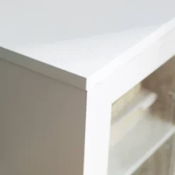 Pierceton Modern Double Glass Door With Metal Legs TV Stand For TVs Up To 58" White - Saracina Home 11 Pierceton Modern Double Glass Door With Metal Legs TV Stand For TVs Up To 58" White - Saracina Home -Saracina Home Sales Store GUEST e6234a99 ab4f 4730 99f6 0b971f2d2de2