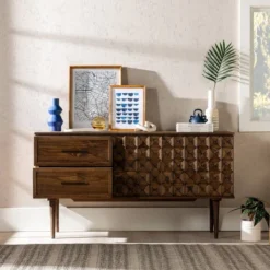 58" Modern Boho Solid Pine Wood Closed Storage Sideboard Brown - Saracina Home 32 58" Modern Boho Solid Pine Wood Closed Storage Sideboard Brown - Saracina Home -Saracina Home Sales Store GUEST e7a42ca6 b5ea 4c1b a22e aab985ea5241