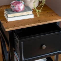 Set Of 2 Farmhouse Single Drawer V Frame Nightstands - Saracina Home -Saracina Home Sales Store GUEST e8f7cdca 8d1e 40a3 a260 233a64853d0a