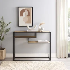 Modern 3 Tier Console Table - Saracina Home -Saracina Home Sales Store GUEST e94efcaf a1dd 465e acda 98a8ff13389a