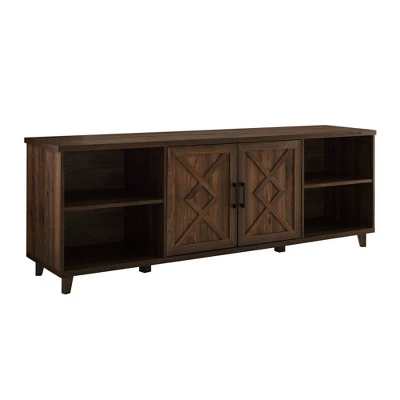 Whitton Modern Transitional Geometric 2 Door TV Stand For TVs Up To 80" - Saracina Home 2 Whitton Modern Transitional Geometric 2 Door TV Stand For TVs Up To 80" - Saracina Home - Image 2