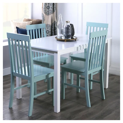 5pc Modern Two-Toned Kitchen Dining Set - Saracina Home 4 5pc Modern Two-Toned Kitchen Dining Set - Saracina Home - Image 4