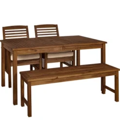Ravenscroft 4pc Acacia Wood Patio Dining Set - Saracina Home 17 Ravenscroft 4pc Acacia Wood Patio Dining Set - Saracina Home -Saracina Home Sales Store GUEST ed44c97f 3ef4 47b8 a053 68a2d0bee986