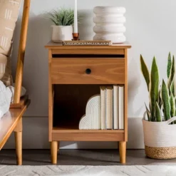 Stiva Classic Mid-Century Modern 1 Drawer Nightstand - Saracina Home 26 Stiva Classic Mid-Century Modern 1 Drawer Nightstand - Saracina Home -Saracina Home Sales Store GUEST ee2f70db 4e78 4367 afb5 cf038cb6780d