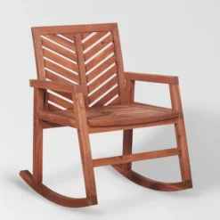 Slatted Chevron Acacia Wood Patio Rocking Chair - Saracina Home 15 Slatted Chevron Acacia Wood Patio Rocking Chair - Saracina Home -Saracina Home Sales Store GUEST f151487d 0b98 494d 81f7 e490221f43f1