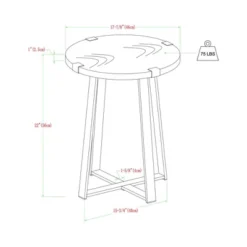 Set Of 2 Wrightson Urban Industrial Wrap Leg Round Side Tables Dark Walnut - Saracina Home 13 Set Of 2 Wrightson Urban Industrial Wrap Leg Round Side Tables Dark Walnut - Saracina Home -Saracina Home Sales Store GUEST f1c3ab22 5789 47d3 b099 7e2bf541135c