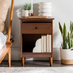 Stiva Classic Mid-Century Modern 1 Drawer Nightstand - Saracina Home 28 Stiva Classic Mid-Century Modern 1 Drawer Nightstand - Saracina Home -Saracina Home Sales Store GUEST f1f5300e 5364 40db 96ef 77bca274ed96