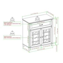 Transitional 2 Door Window Pane Accent Cabinet Dark Walnut - Saracina Home 11 Transitional 2 Door Window Pane Accent Cabinet Dark Walnut - Saracina Home -Saracina Home Sales Store GUEST f28d8f30 c7cd 4120 b365 7f84e460f726