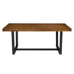 72" Modern Farmhouse Solid Wood Distressed Plank Top Dining Table - Saracina Home 11 72" Modern Farmhouse Solid Wood Distressed Plank Top Dining Table - Saracina Home -Saracina Home Sales Store GUEST f3b45370 7ce8 40ee bb88 d712021abaa9