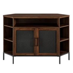 Corner TV Stand For TVs Up To 55" With Metal Mesh Doors - Saracina Home -Saracina Home Sales Store GUEST f4faf399 0f05 45de 8efd d07e325dc3b8