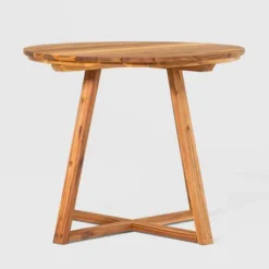 Saracina Home 36" Modern Acacia Slatted Round Outdoor Dining Table 11 Saracina Home 36" Modern Acacia Slatted Round Outdoor Dining Table -Saracina Home Sales Store GUEST f55c8a51 8216 4e62 9551 fd35067c85af