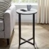 Vivian Glam X Leg Round Side Table - Saracina Home