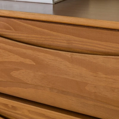 Mid-Century Modern Contoured 5 Drawer Chest Of Drawers - Saracina Home 12 Mid-Century Modern Contoured 5 Drawer Chest Of Drawers - Saracina Home - Image 12