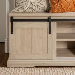 48" Transitional Sliding Door Wood And Metal Bench - Saracina Home 22 48" Transitional Sliding Door Wood And Metal Bench - Saracina Home -Saracina Home Sales Store GUEST f9fbf77b c988 4b5d 96d0 71469346d6f6