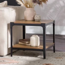 Set Of 2 Benny Urban Industrial Angle Iron Side Tables - Saracina Home -Saracina Home Sales Store GUEST fb2a554d 6054 4753 b5b4 44f760fd07d6